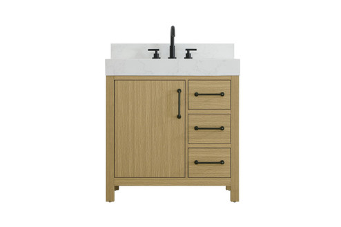 Nathan Bathroom Vanity in Honey Brown (173|VF60632MHB-BS)