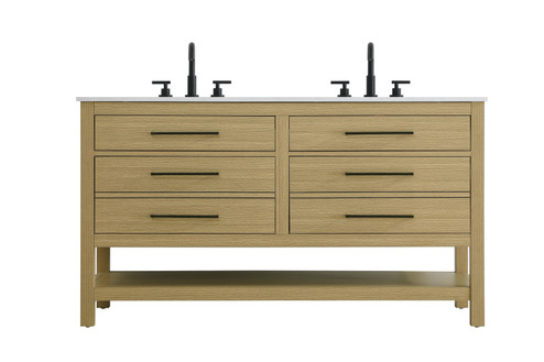 Karson Bathroom Vanity in Honey Brown (173|VF60554DMHB)