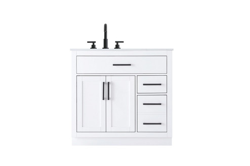Alden Bathroom Vanity in White (173|VF29736WH)