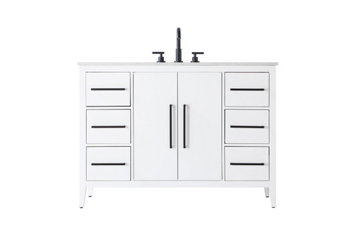 Millie Bathroom Vanity in White (173|VF29348WH)