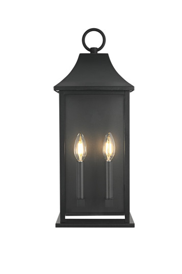 Shepard Two Light Outdoor Wall Sconce in Black (173|OD503W21BK)