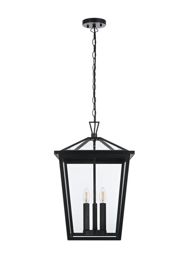 Oxford Three Light Outdoor Pendant in Black (173|OD334H22BK)