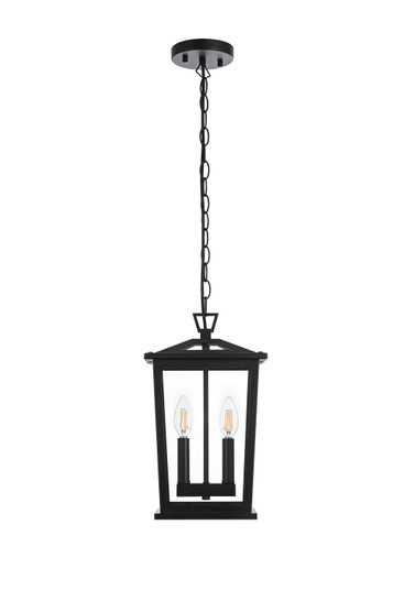 Berks Two Light Outdoor Pendant in Black (173|OD333H15BK)