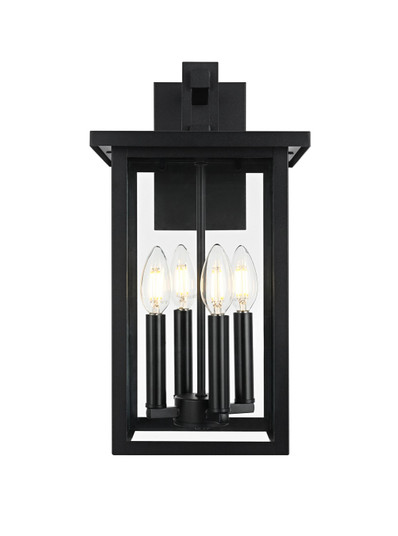 Sheridan Four Light Outdoor Wall Sconce in Black (173|OD324W17BK)