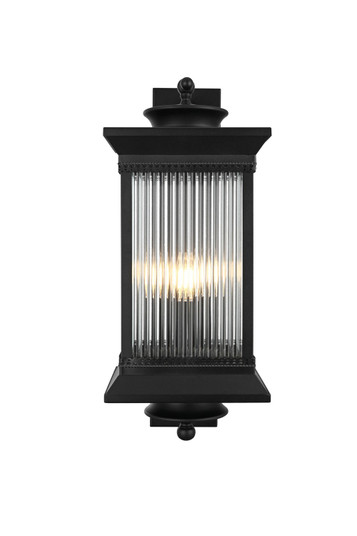 Collins Three Light Outdoor Wall Sconce in Black (173|OD316W24BK)