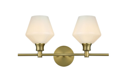 Gene Two Light Wall Sconce in Satin Gold (173|LD2313SG)