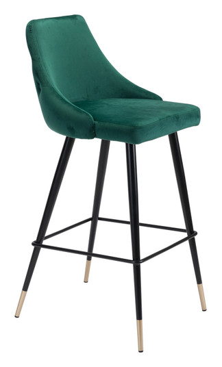 Piccolo Bar Chair in Green, Black, Gold (339|101098)