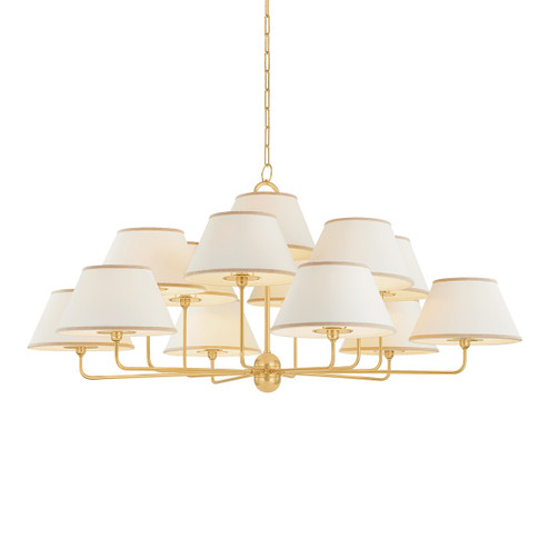 Durland 13 Light Chandelier in Aged Brass (70|7413-AGB)