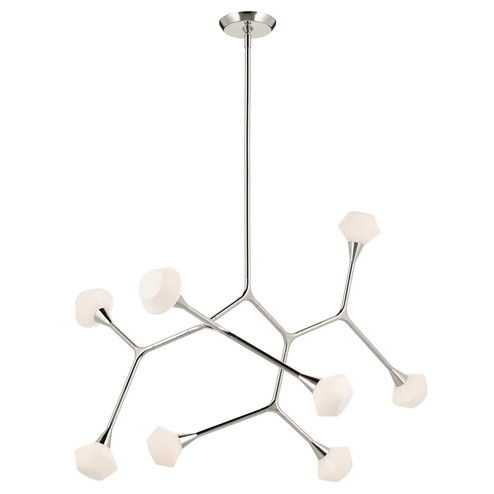 Cassius LED Chandelier in Polished Nickel (12|52763PN)