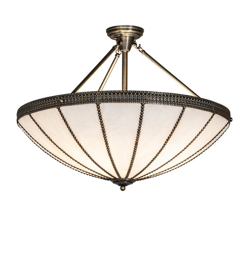 Shansky Four Light Semi-Flushmount in Antique Brass (57|284691)