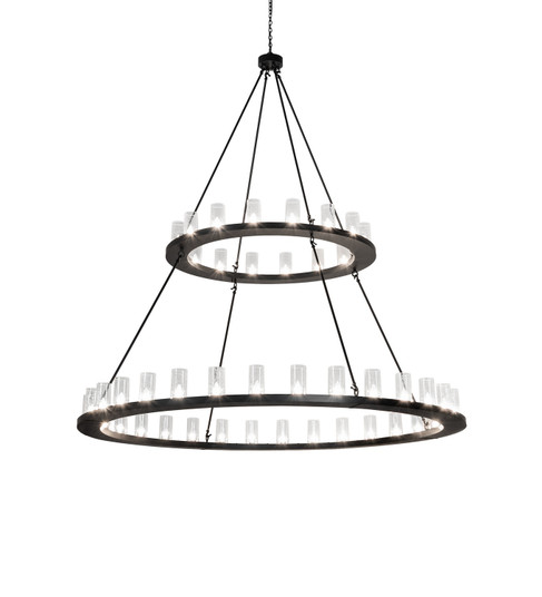 Loxley LED Chandelier in Flat Black (57|282920)