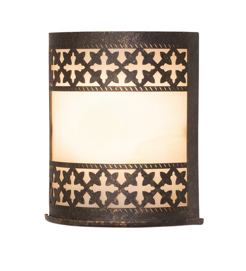 Cardiff One Light Wall Sconce in Golden Bronze (57|282458)