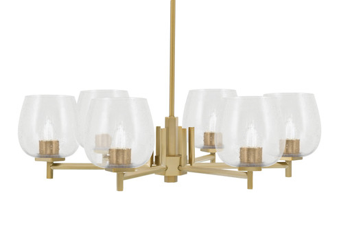 Franklin Six Light Chandelier in New Age Brass (200|1206-NAB-4810) Franklin Six Light Chandelier in New Age Brass (200|1206-NAB-4810)