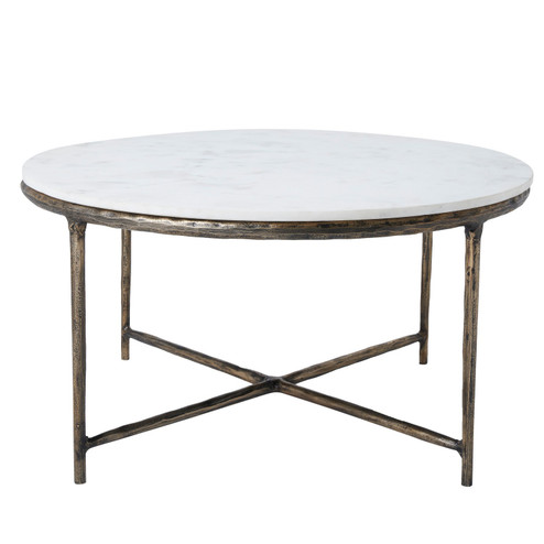 Pearse Coffee Table in Antique Brass (443|TA485)
