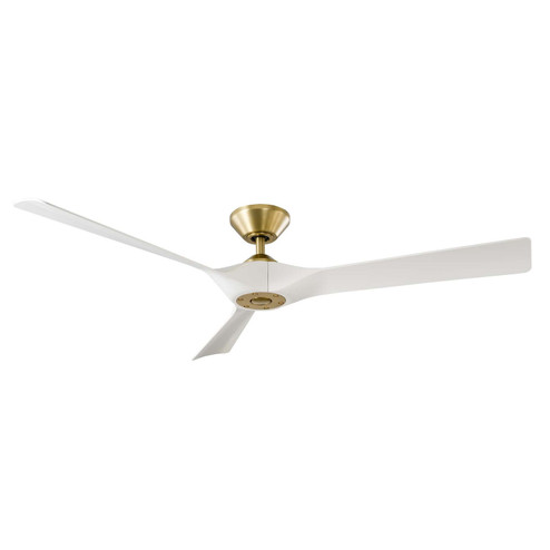 Torque 58''Ceiling Fan in Soft Brass/Matte White (441|FR-W2204-58-SB/MW)