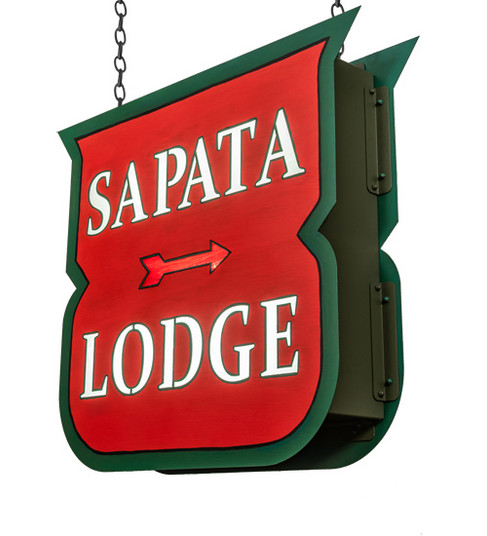 Personalized Sapata Lodge Sign in Hand Painted (57|224918)