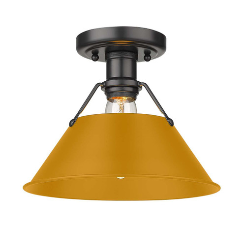 Orwell One Light Flush Mount in Matte Black (62|3306-FM BLK-AY)