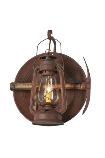 Miners Lantern One Light Wall Sconce in Distressed Rust (57|288050)