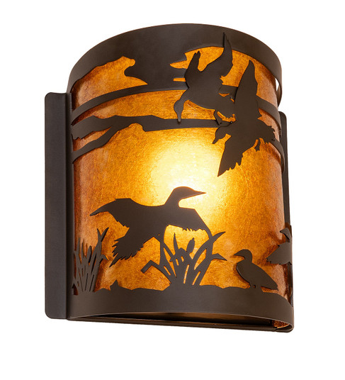 Ducks In Flight One Light Wall Sconce in Oil Rubbed Bronze (57|287736)