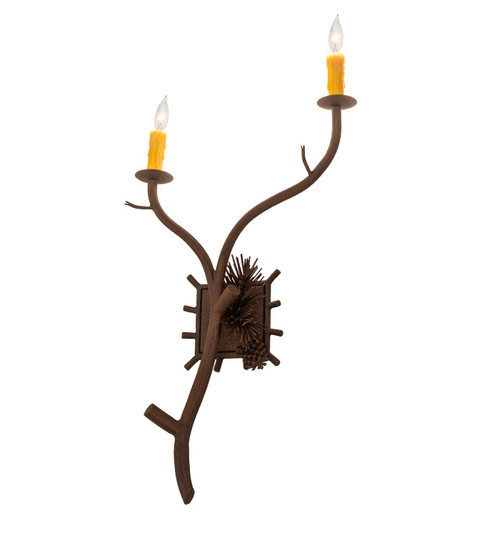 Lone Pine Two Light Wall Sconce in Distressed Chestnut (57|284434)