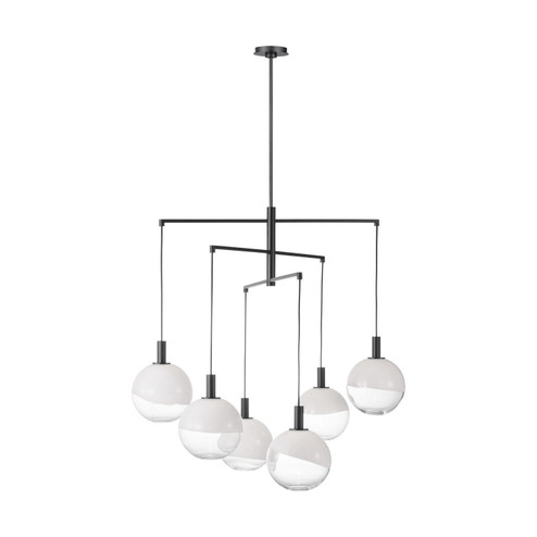 Torian Six Light Chandelier in Aged Iron (454|SLC1036AI)