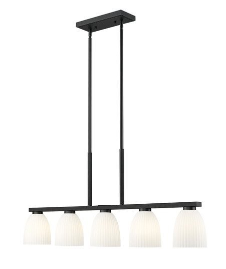Naya Five Light Linear Chandelier in Matte Black (224|7518-5L-MB)
