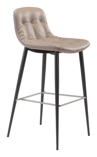 Tangiers Bar Chair in Taupe, Dark Gray (339|101086)