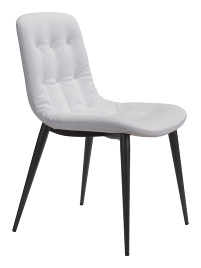 Tangiers Dining Chair in White, Dark Gray (339|101083)