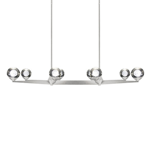 Double Bubble LED Chandelier in Satin Nickel (281|PD-82044-SN)