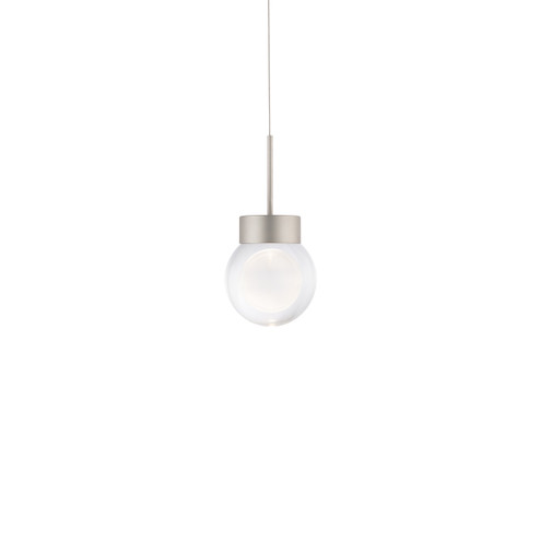 Double Bubble LED Mini Pendant in Satin Nickel (281|PD-82006-SN)