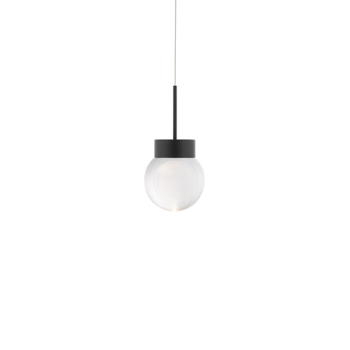 Double Bubble LED Mini Pendant in Black (281|PD-82006-BK)