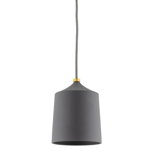 Megan One Light Pendant in Aged Brass/Matte Black (428|H339701-AGB/MB)