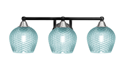 Paramount Three Light Bath Bar in Matte Black & Brushed Nickel (200|3423-MBBN-4605)