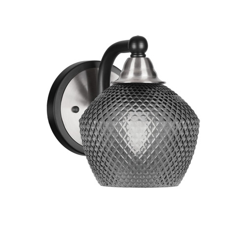 Paramount One Light Wall Sconce in Matte Black & Brushed Nickel (200|3421-MBBN-4622)