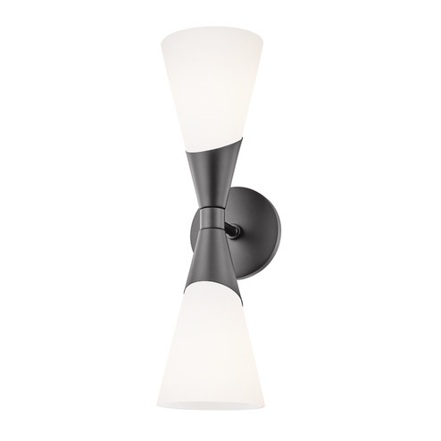 Parker Two Light Wall Sconce in Black (428|H312102-BLK)