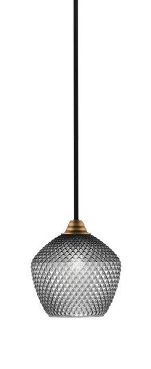 Paramount One Light Mini Pendant in Matte Black & Brass (200|3401-MBBR-4922)