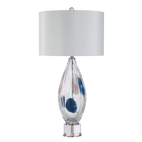 Luxor Table Lamp in Clear And Blue (443|LPT1417EV)