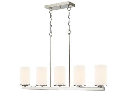Verlana Five Light Linear Chandelier in Brushed Nickel (59|2725WG-BN)