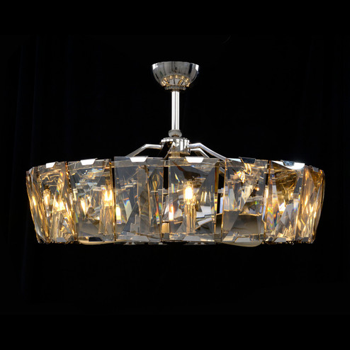 Ten Light Chandelier with Fan in Polished (145|AJC-9172)