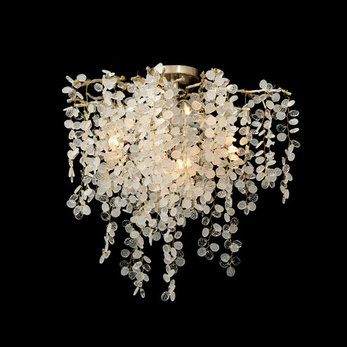 Five Light Semi Flush Chandelier in Antiqued (145|AJC-9158)