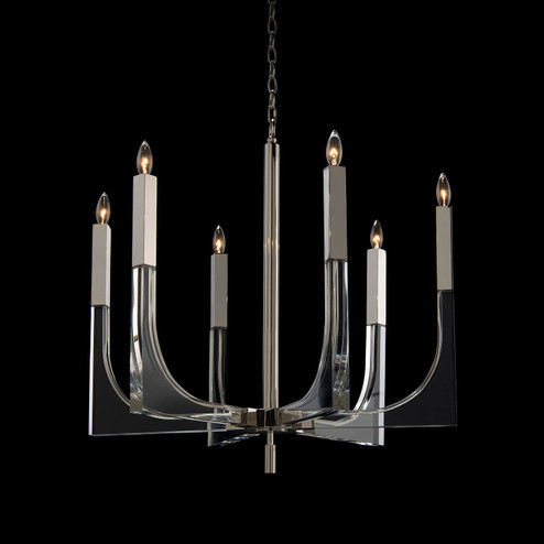 Six Light Chandelier in Nickel (145|AJC-9117)