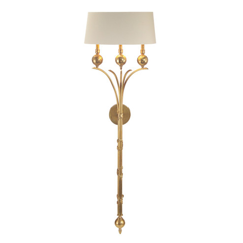 Three Light Wall Sconce in Brass (145|AJC-8740)