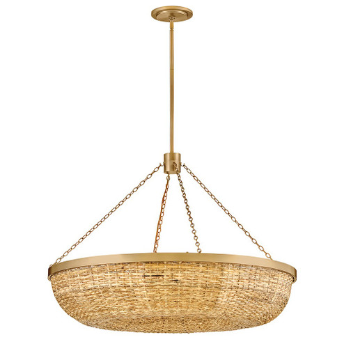 Sanibel LED Chandelier in Lacquered Brass (13|48426LCB-NAT)