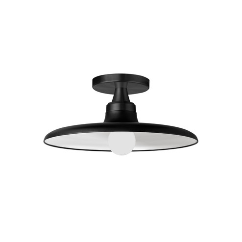 Quentin One Light Semi-Flush Mount in Matte Black (216|QTN-121SF-MB)