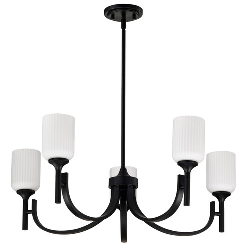 Solara Five Light Chandelier in Matte Black (72|60-8650)