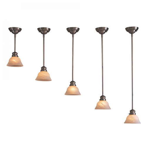 Rods 12' Rod Drop Pendant in Brushed Nickel (7|W30-1-84)