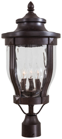 Merrimack Three Light Post Mount in Corona Bronze (7|8765-166)