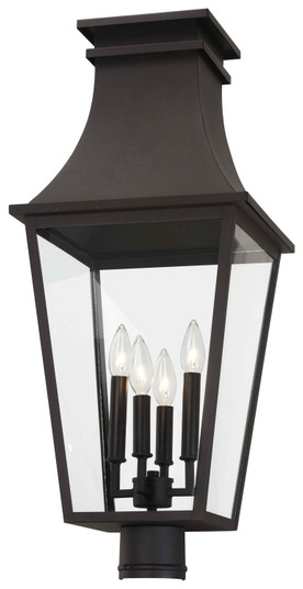Gloucester Four Light Outdoor Post Mount in Sand Coal (7|7996-66)