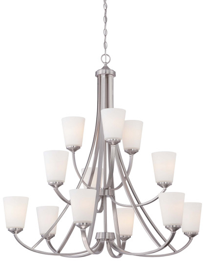 Overland Park 12 Light Chandelier in Brushed Nickel (7|4968-84)