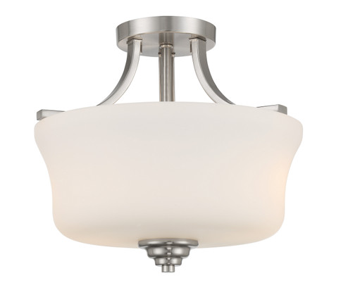 Shyloh Two Light Semi Flush Mount in Brushed Nickel (7|4922-84)